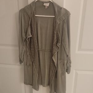 Knox Rose Sage Green Knit Jacket